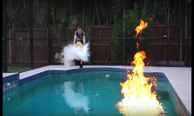 pool-on-fire